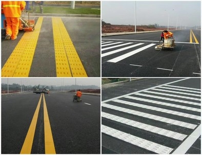 咸宁咸宁道路划线，热熔标线